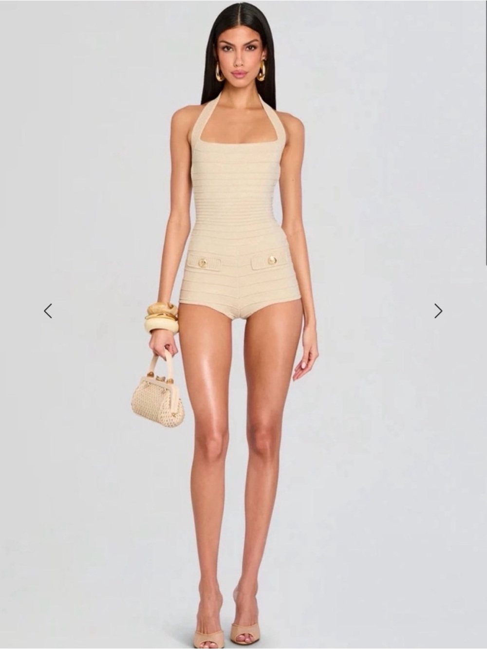 Retrofete Gold Shimmer Fallyn Romper